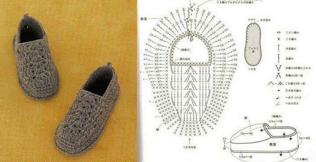 crochet tuto slippers (9)
