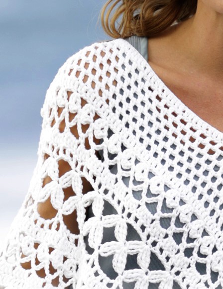 comment faire un poncho au crochet femme