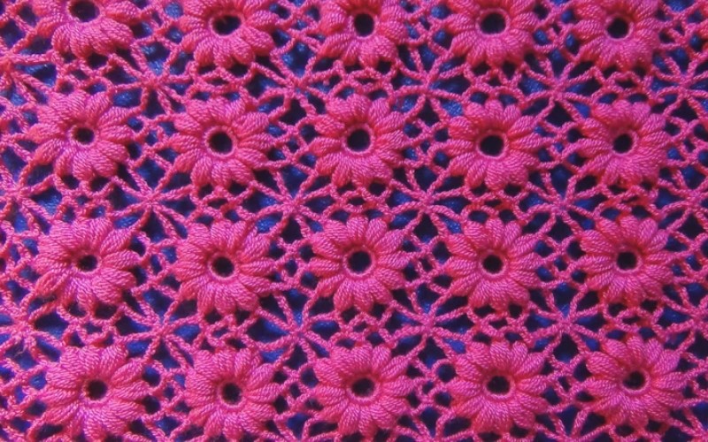 Punto crochet flor